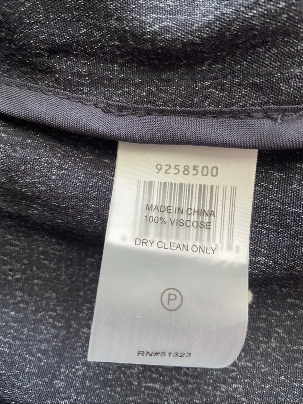 Vince Camuto Navy Blazer with Subtle White Dot Print - Picture 6 of 7